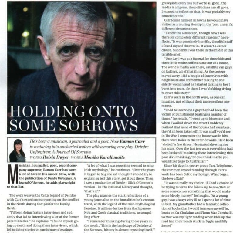Deirdre Unforgive Hot Press Article